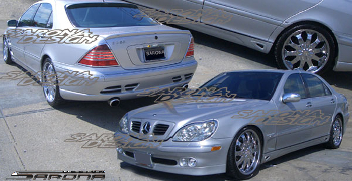 Custom Mercedes S Class  Sedan Body Kit (2000 - 2002) - $1690.00 (Manufacturer Sarona, Part #MB-026-KT)